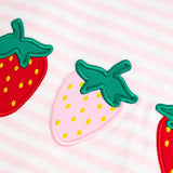 Strawberry Applique Knit Dress