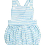 Baby Blue Striped Knit Sun Bubble