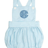 Baby Blue Striped Knit Sun Bubble
