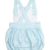 Baby Blue Striped Knit Sun Bubble