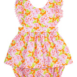 Pink Bunch of Flowers Penny Bloomer Set
