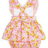 Pink Bunch of Flowers Penny Bloomer Set