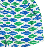 Fish Block Print Shorts