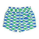 Fish Block Print Shorts
