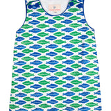 Fish Block Print Shortall