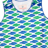 Fish Block Print Shortall