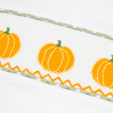 Pumpkin Smocked Plaid Shorts Set
