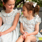 Blue Hydrangea Smocked Jenny Bubble