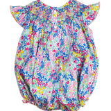 Garden Giggles Smocked Bubble
