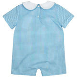 Blue Plaid Shortall