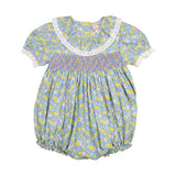 Spring Bloom Smocked Bubble