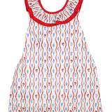 Red White Blue Floral Josie Dress