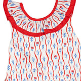Red White Blue Floral Josie Dress