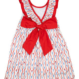 Red White Blue Floral Josie Dress