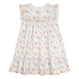 Bunny Blossom Ruffle Collar Dress