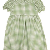 Pumpkin Smocked Plaid Dress