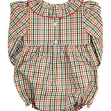 Turkey Smocked Orchard Plaid Bubble