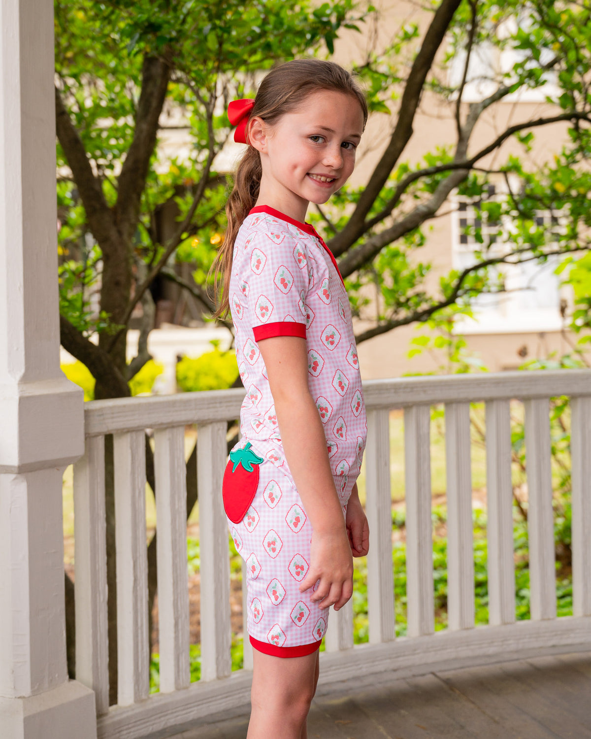 Strawberry Fields Short Sleeve Pajama Set