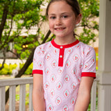 Strawberry Fields Short Sleeve Pajama Set