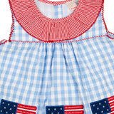 American Flag Applique Bloomer Set