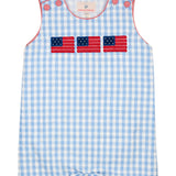American Flag Applique Shortall