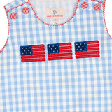 American Flag Applique Shortall