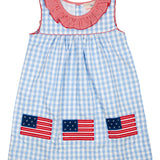 American Flag Applique Dress