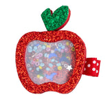 Red Apple Shaker Hair Clip