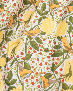 William Morris Inspired Smocked Yellow Dress