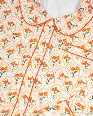 Marigold Floral Ladies Pajamas