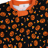 Trick or Treat Zip up Pajamas- FINAL SALE