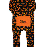 Trick or Treat Zip up Pajamas- FINAL SALE