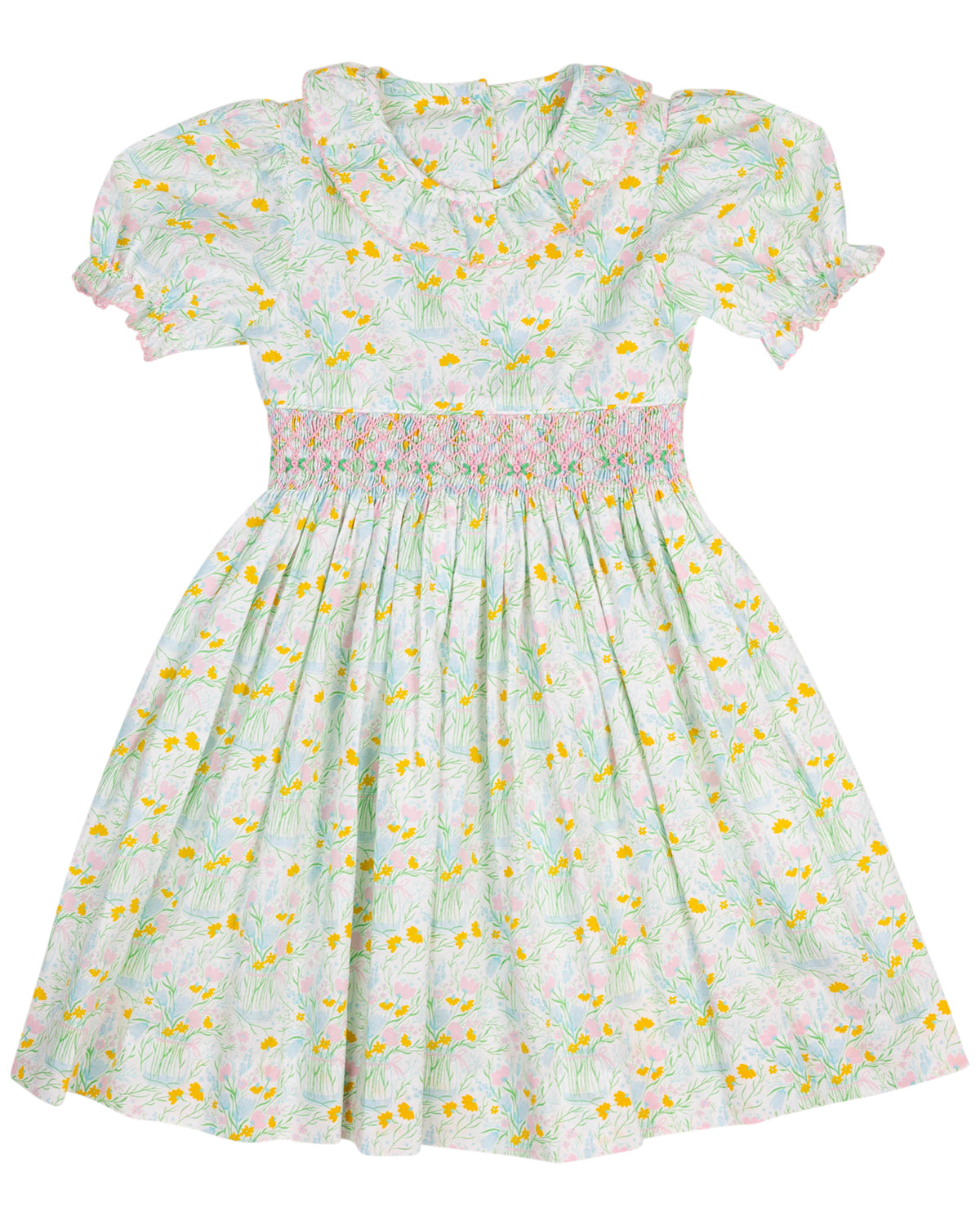 Floral Bouquet Smocked Jenny Dress