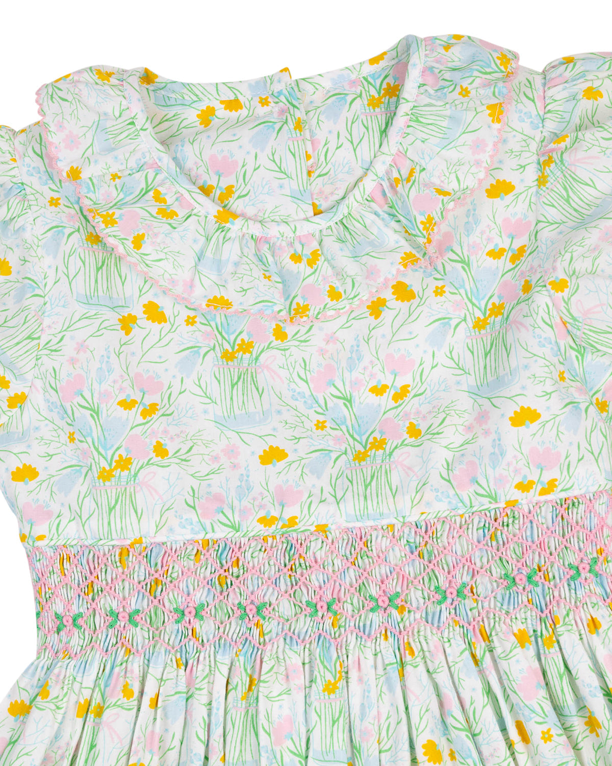 Floral Bouquet Smocked Jenny Bubble