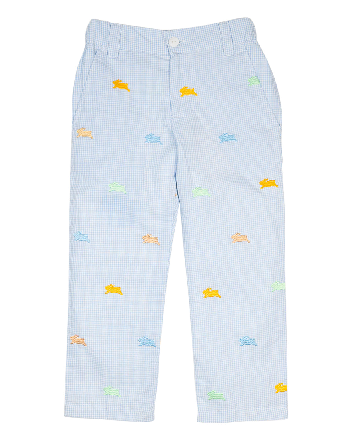 Colorful Bunnies Embroidered Pants