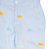 Colorful Bunnies Embroidered Pants