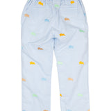 Colorful Bunnies Embroidered Pants