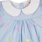 Colorful Bunnies Embroidered Dress