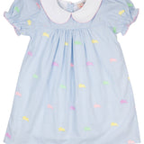 Colorful Bunnies Embroidered Dress