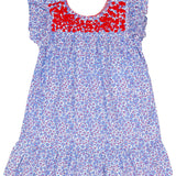 Blue Floral Fiesta Dress