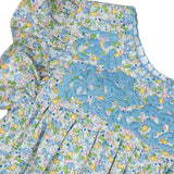 Sky Blue Floral Fiesta Dress