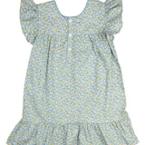 Sky Blue Floral Fiesta Dress