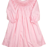 Pink Honeycomb Smocked Dress