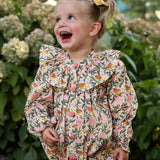 Pink Smocked William Morris Inspired Butterfly Bubble