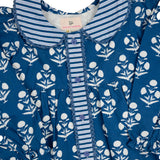 Midnight Bloom Block Print Dress