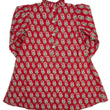 Crimson Petal Block Print Dress