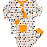 Vintage Halloween Knit Pajama Set