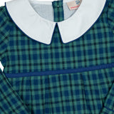 Navy Tartan Plaid Boy Bubble