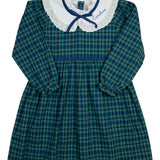 Navy Tartan Plaid Dress