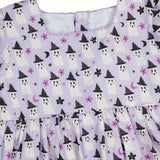 Happy Ghosts Square Neck Dress